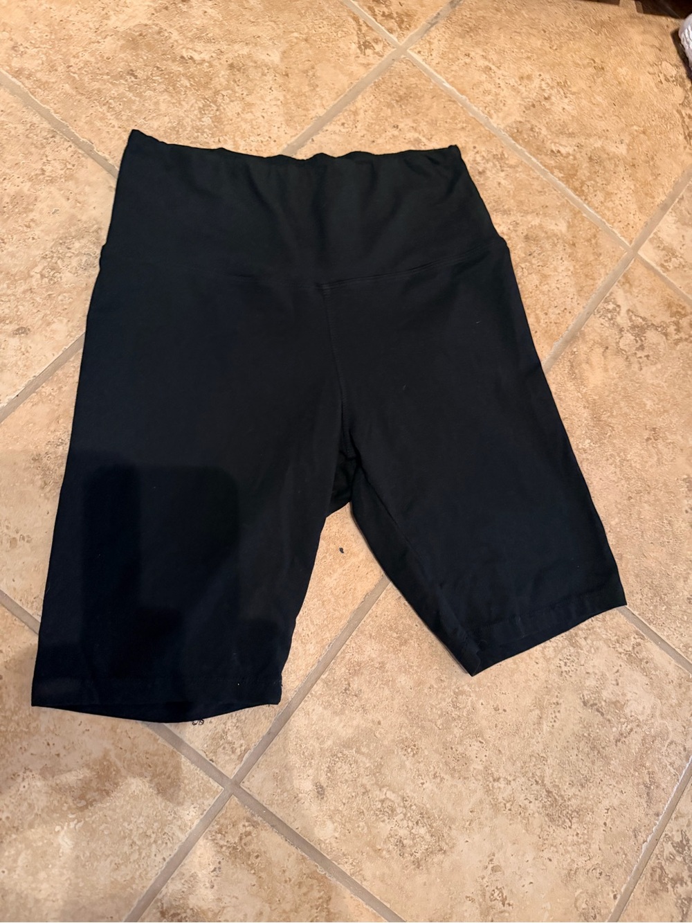 SHEIN Black High-Waist Bike Shorts